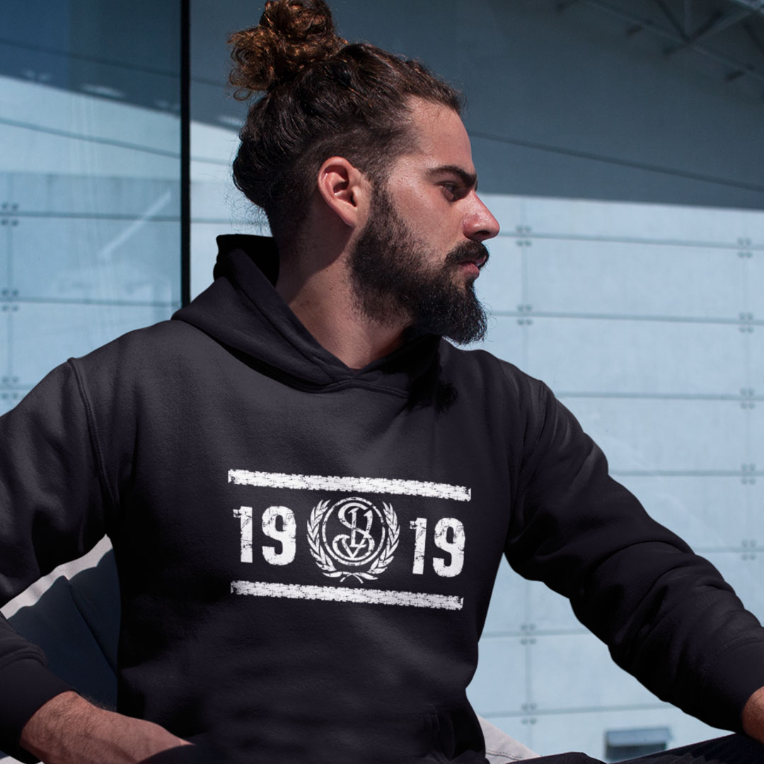 Spiele Landshut Unisex Bio-Baumwolle Hoodie 1919 Retro