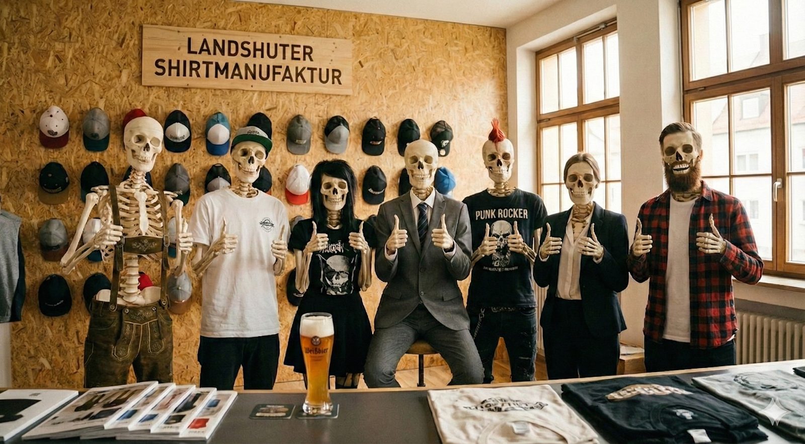 Das Team der Landshuter Shirtmanufaktur
