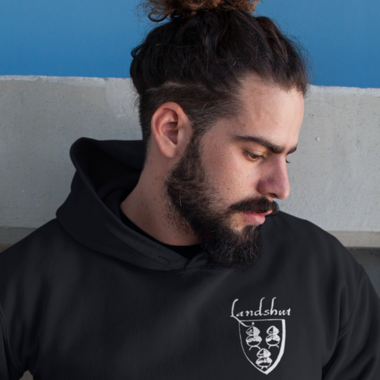 Hoodie LAHO kleines altes Wappen Landshuter Hochzeit