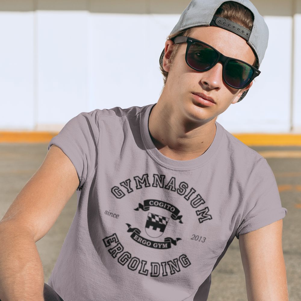 Unisex-Oberteil mit Schullogo