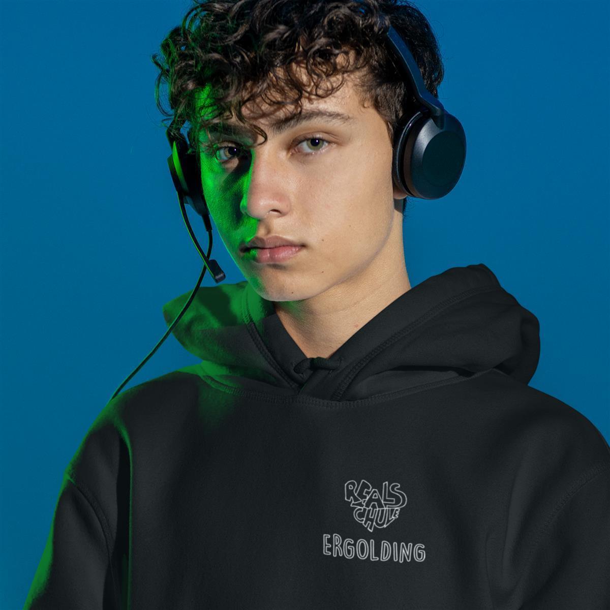 Realschule Ergolding Organic Bio-Baumwolle Hoodie Men/Unisex Small Logo