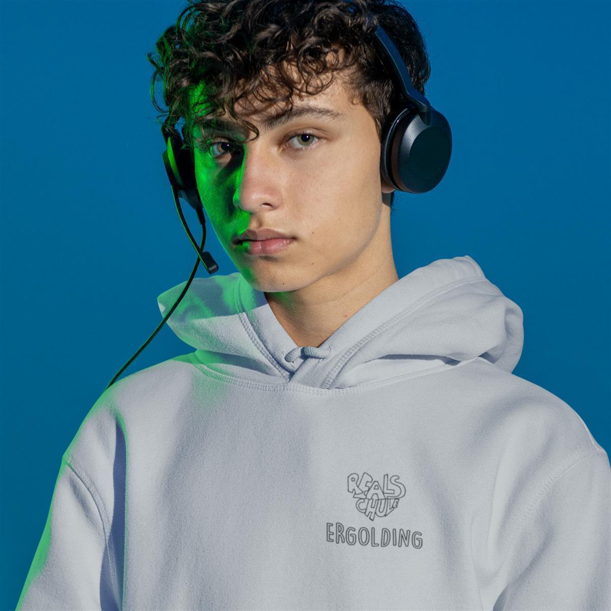 Realschule Ergolding Organic Bio-Baumwolle Hoodie Men/Unisex Small Logo