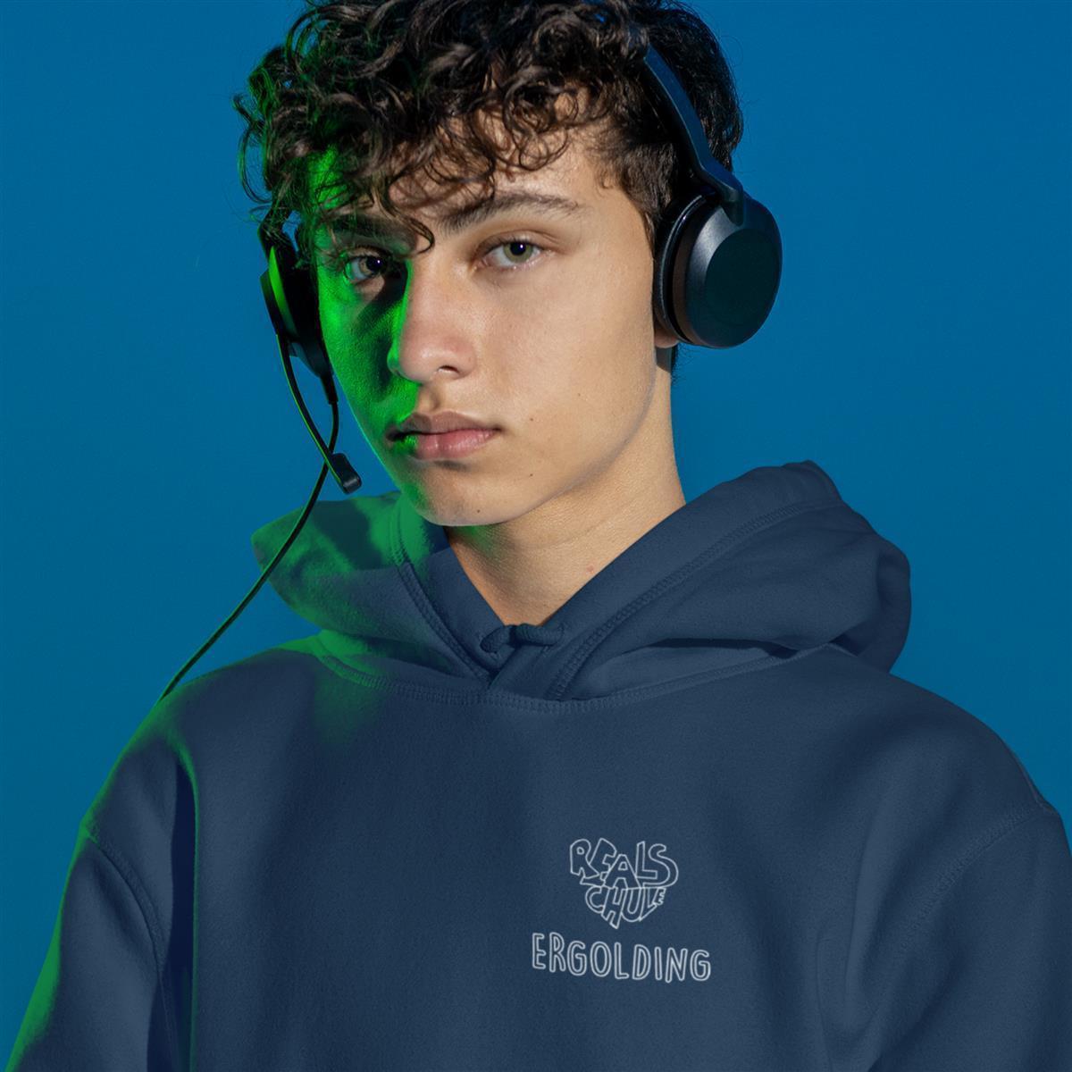 Realschule Ergolding Organic Bio-Baumwolle Hoodie Men/Unisex Small Logo