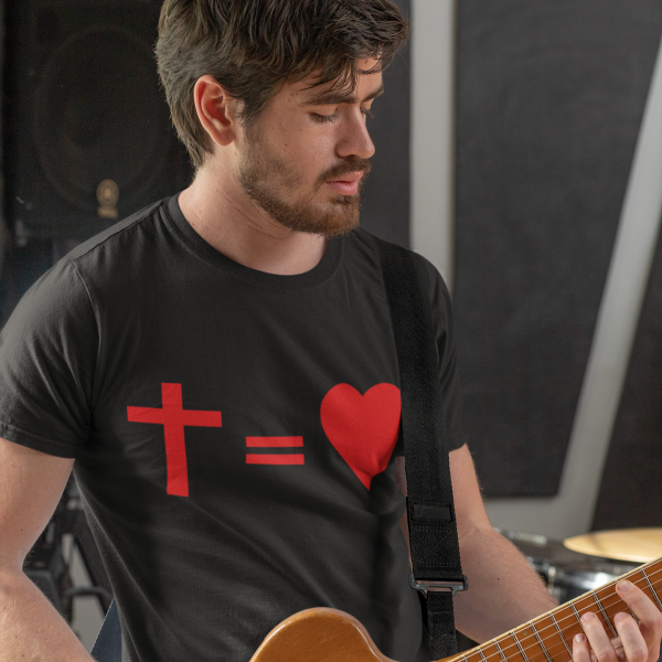 T-Shirt Kreuz Herz